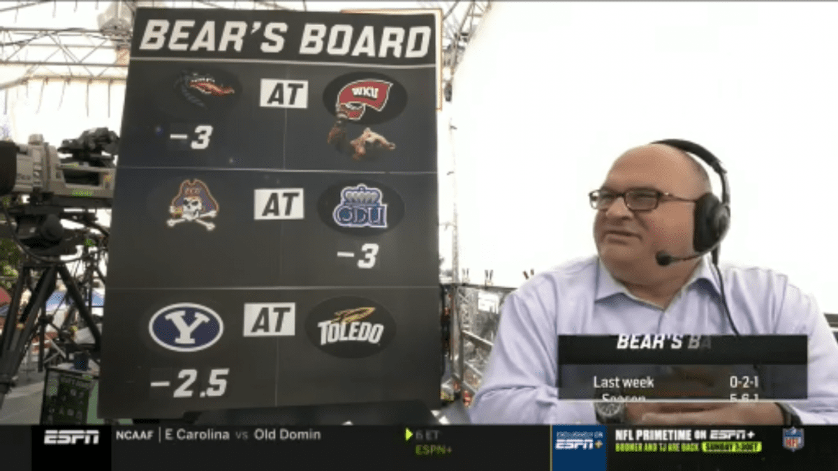 Chris Fallica Bear's Bank Week 5 2019 Picks On ESPN College Gameday 