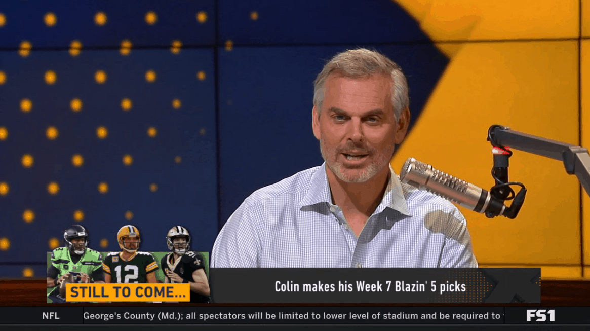 Blazing 5 Colin Cowherd Picks Best NFL Bets This Week