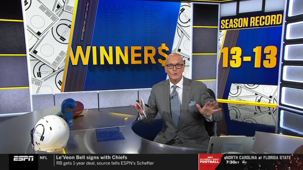 Scott Van Pelt 2020 Week 7 CFB Week 6 NFL WINNER$ Picks On ESPN Sports  Center - EvenYourOdds