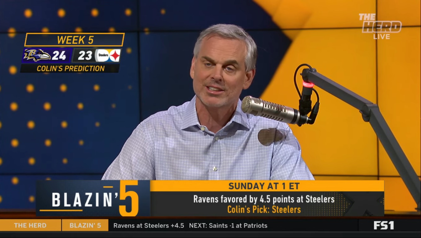 Blazing 5 Colin Cowherd Week 5 NFL Picks 2023 On Fox Sports