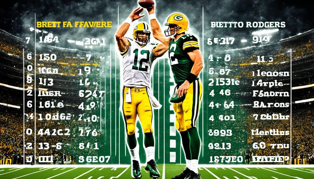 Brett Favre vs. Aaron Rodgers Stats