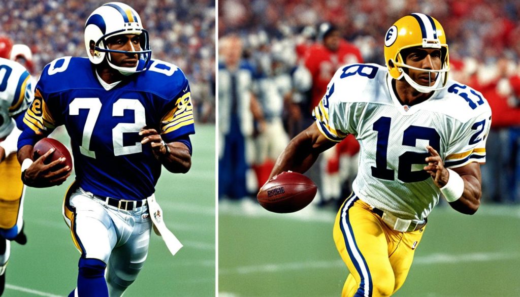NFL records of Eric Dickerson and Marcus Allen